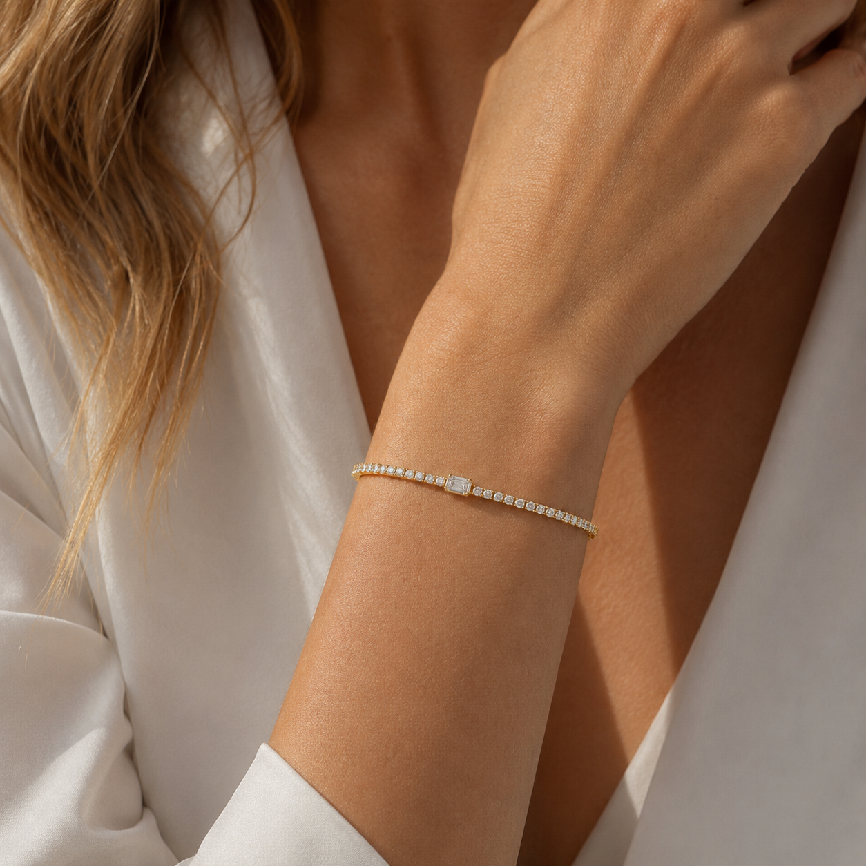 Emerald Grace Tennis Bracelet