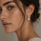 Eternal Hearts Lab Grown Diamond Drop Earrings