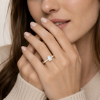Emerald Cut Lab Grown Diamond Solitaire Engagement Ring