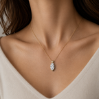 Marquise Cut Lab Grown Diamond Solitaire Pendant Necklace