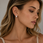 Marquise Cut Lab Grown Diamond Stud Earrings