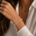 Marquise Lab Grown Diamond Tennis Bracelet