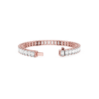Emerald Cut Lab Grown Diamond Tennis Bracelet