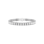 Emerald Cut Lab Grown Diamond Tennis Bracelet
