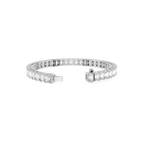 Emerald Cut Lab Grown Diamond Tennis Bracelet