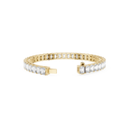 Emerald Cut Lab Grown Diamond Tennis Bracelet