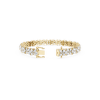 Marquise Lab Grown Diamond Floral Tennis Bracelet