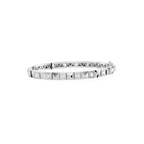 Emerald Lab Grown Diamond Station Bangle Bracelet