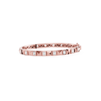 Emerald Lab Grown Diamond Station Bangle Bracelet