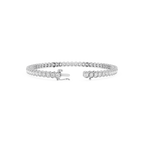 Round Lab Grown Diamond Bezel Tennis Bracelet