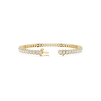 Round Lab Grown Diamond Bezel Tennis Bracelet