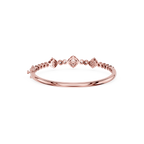 Round Lab Grown Diamond Cluster Bangle Bracelet