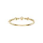 Round Lab Grown Diamond Cluster Bangle Bracelet