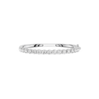 Round Lab Diamond Single Row Bangle Bracelet