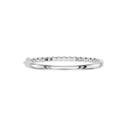 Round Lab Diamond Single Row Bangle Bracelet