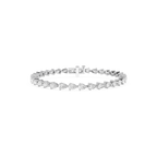 Pear Shape Lab Grown Diamond Tennis Bracelet