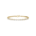Pear Shape Lab Grown Diamond Tennis Bracelet