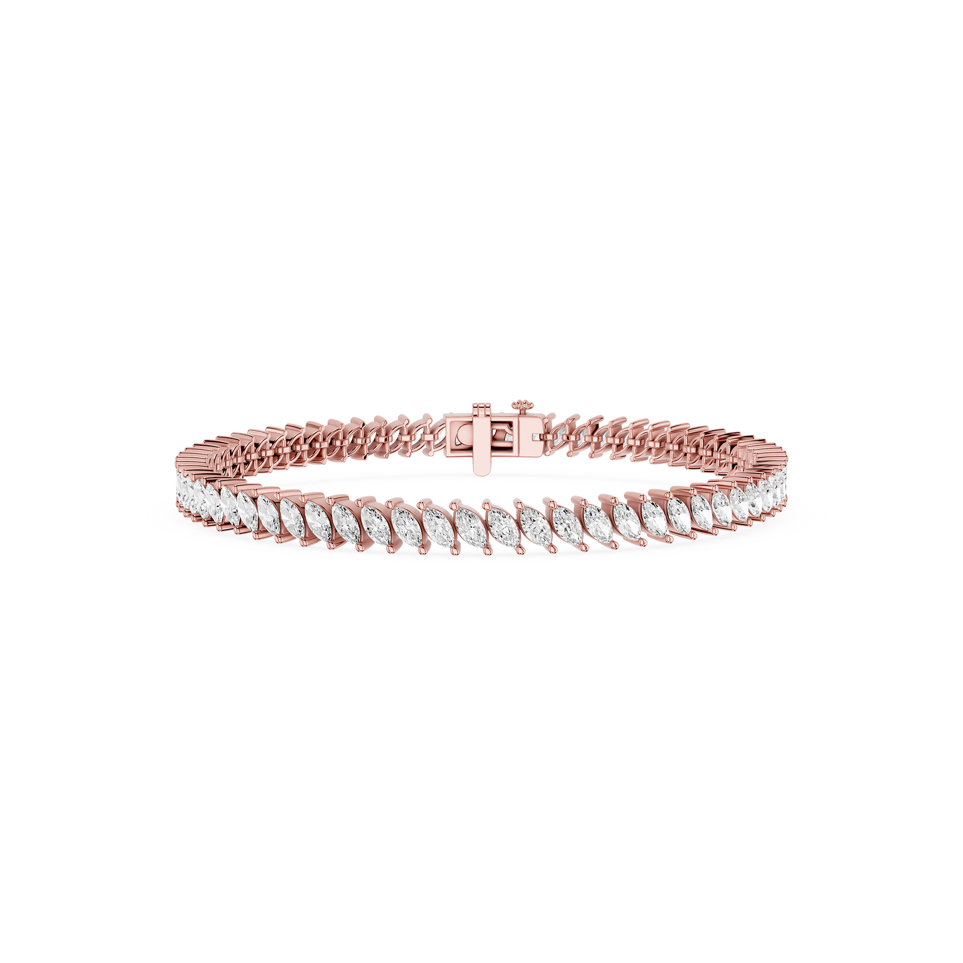 Marquise Lab Grown Diamond Tennis Bracelet