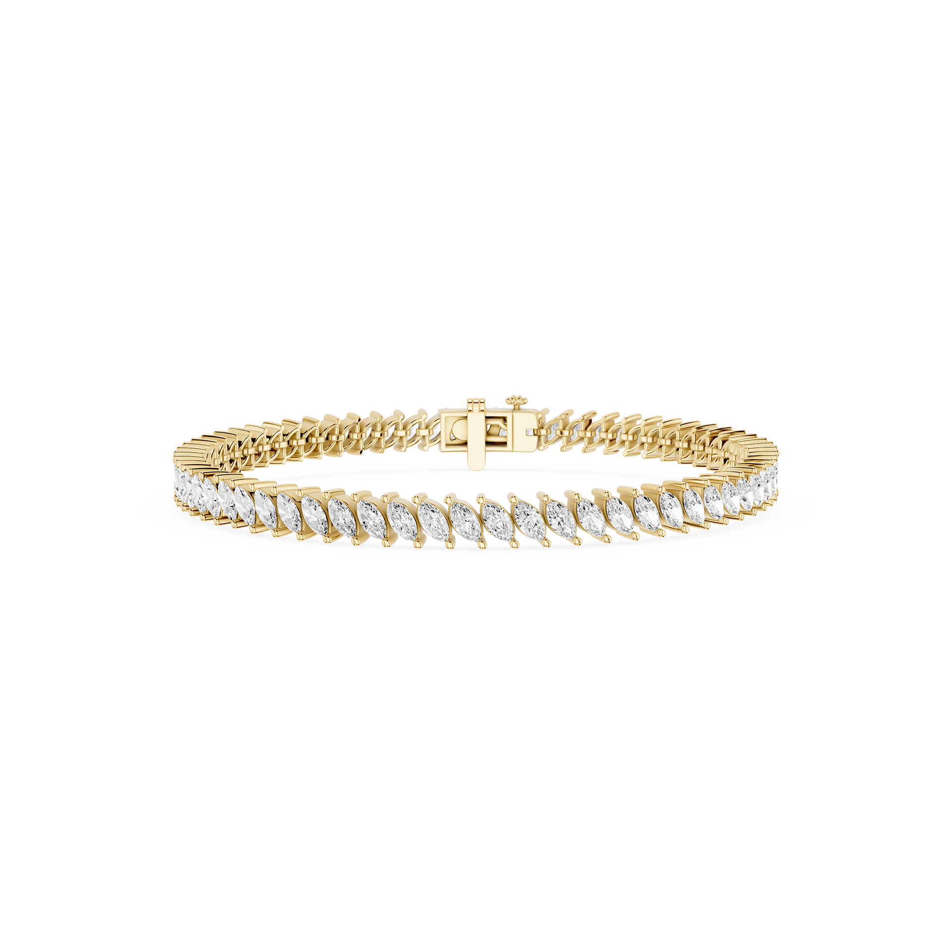 Marquise Lab Grown Diamond Tennis Bracelet