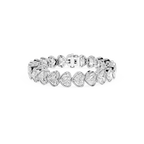 Heart Cut Lab Grown Diamond Tennis Bracelet