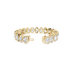 Heart Cut Lab Grown Diamond Tennis Bracelet