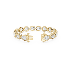 Pear Cut Lab Grown Diamond Tennis Bracelet