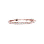Round Bezel Set Lab Grown Diamond Tennis Bracelet
