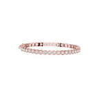 Round Bezel Set Lab Grown Diamond Tennis Bracelet