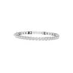 Round Bezel Set Lab Grown Diamond Tennis Bracelet