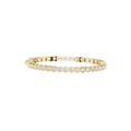 Round Bezel Set Lab Grown Diamond Tennis Bracelet