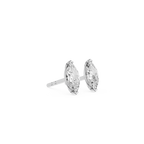 Marquise Cut Lab Grown Diamond Solitaire Stud Earrings