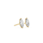 Marquise Cut Lab Grown Diamond Solitaire Stud Earrings