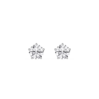 Round Solitaire Lab Grown Diamond Stud Earrings