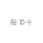 Round Brilliant Lab Grown Diamond Solitaire Stud Earrings