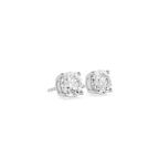 Round Brilliant Lab Grown Diamond Solitaire Stud Earrings