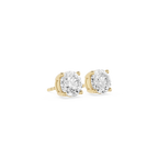 Round Brilliant Lab Grown Diamond Solitaire Stud Earrings