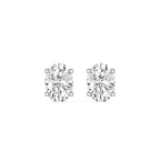 Oval Cut Lab Grown Diamond Solitaire Stud Earrings