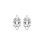 Marquise Cut Lab Grown Diamond Stud Earrings