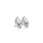 Marquise Cut Lab Grown Diamond Stud Earrings
