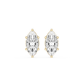 Marquise Cut Lab Grown Diamond Stud Earrings