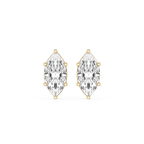Marquise Cut Lab Grown Diamond Stud Earrings