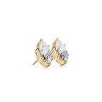 Marquise Cut Lab Grown Diamond Stud Earrings