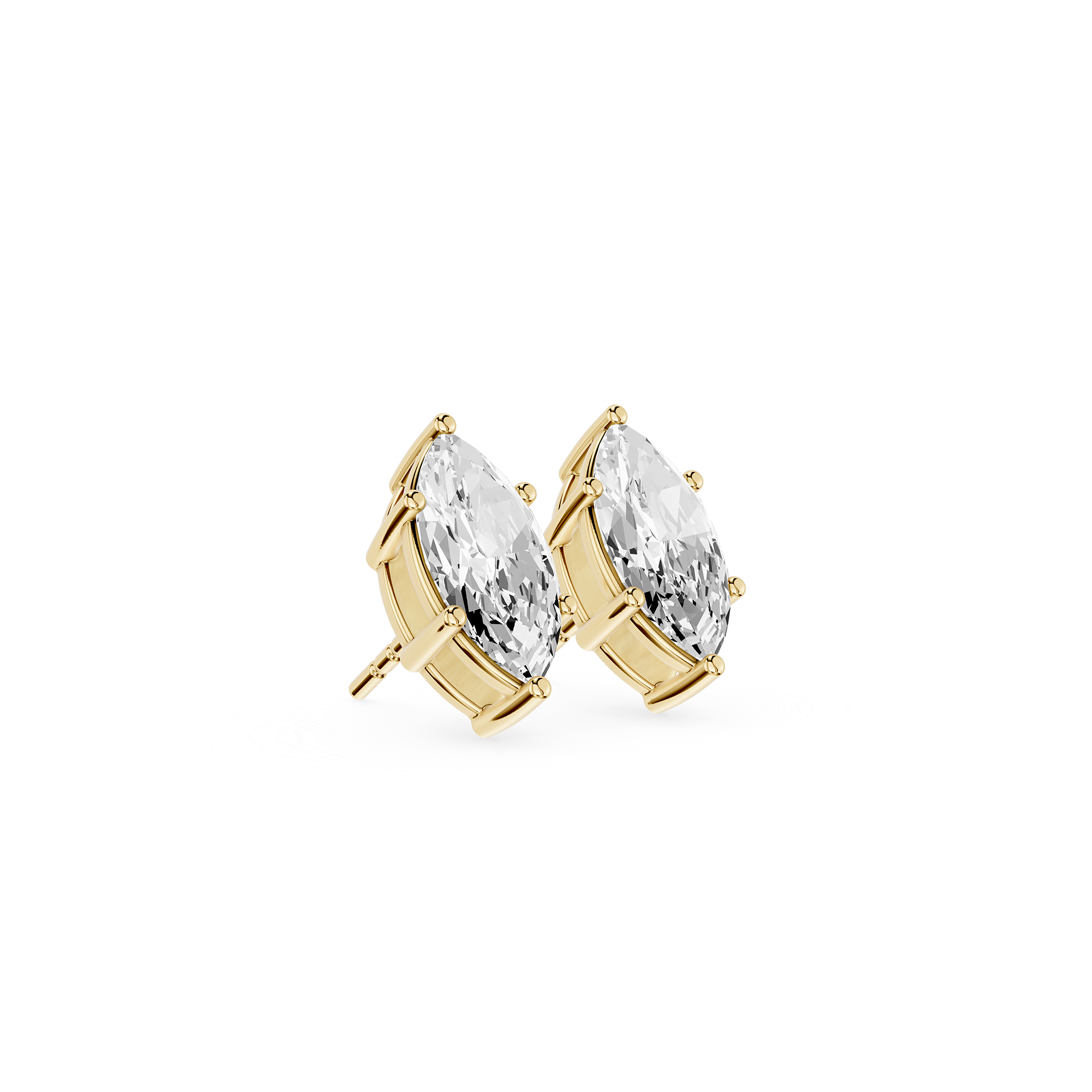 Marquise Cut Lab Grown Diamond Stud Earrings