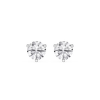 Round Lab Grown Diamond Martini Stud Earrings