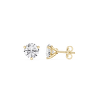 Round Lab Grown Diamond Martini Stud Earrings