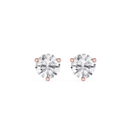 Round Lab Grown Diamond Martini Stud Earrings