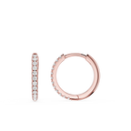 Round Lab Grown Diamond Inside Out Hoop Earrings