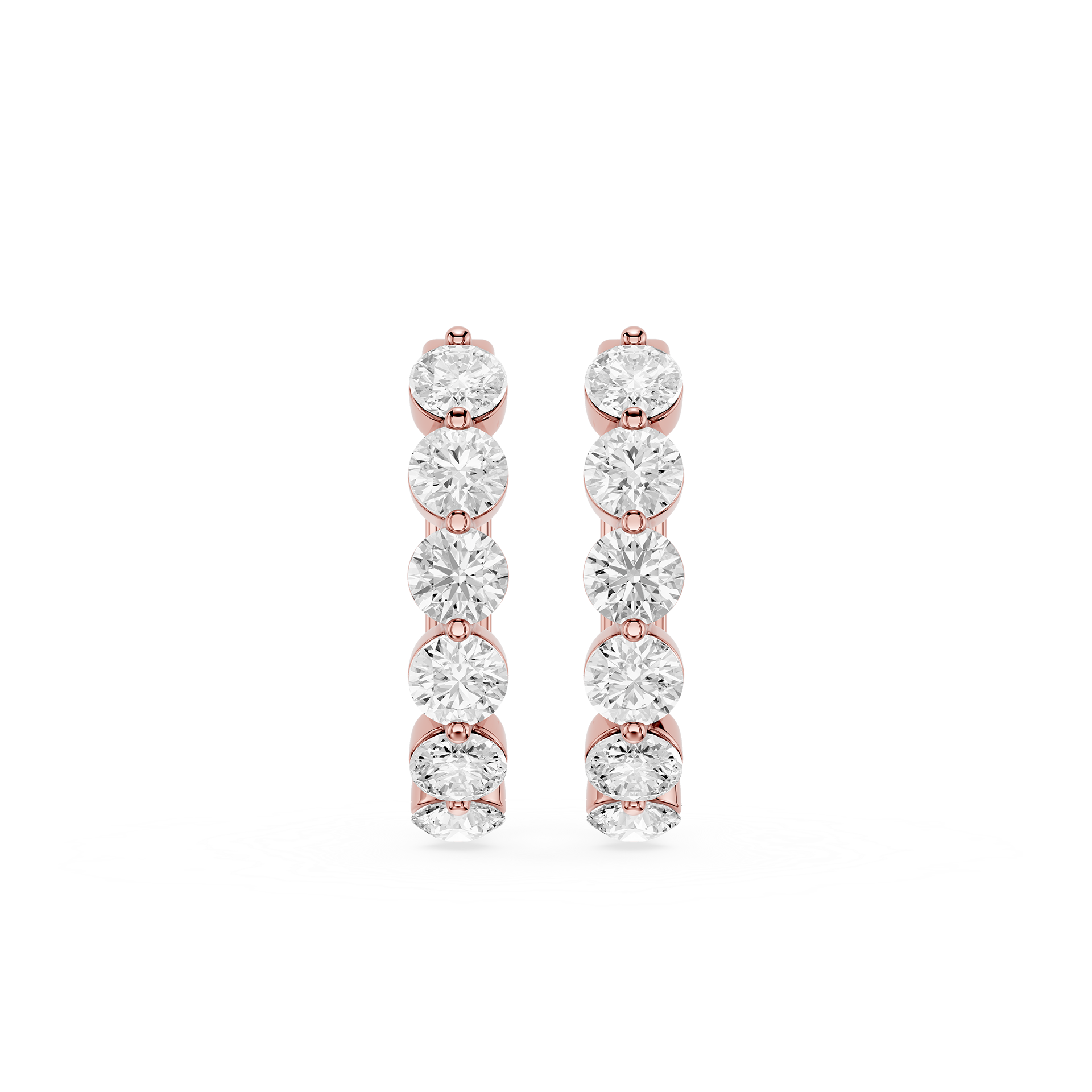 Lab Grown Diamond Journey Drop Earrings