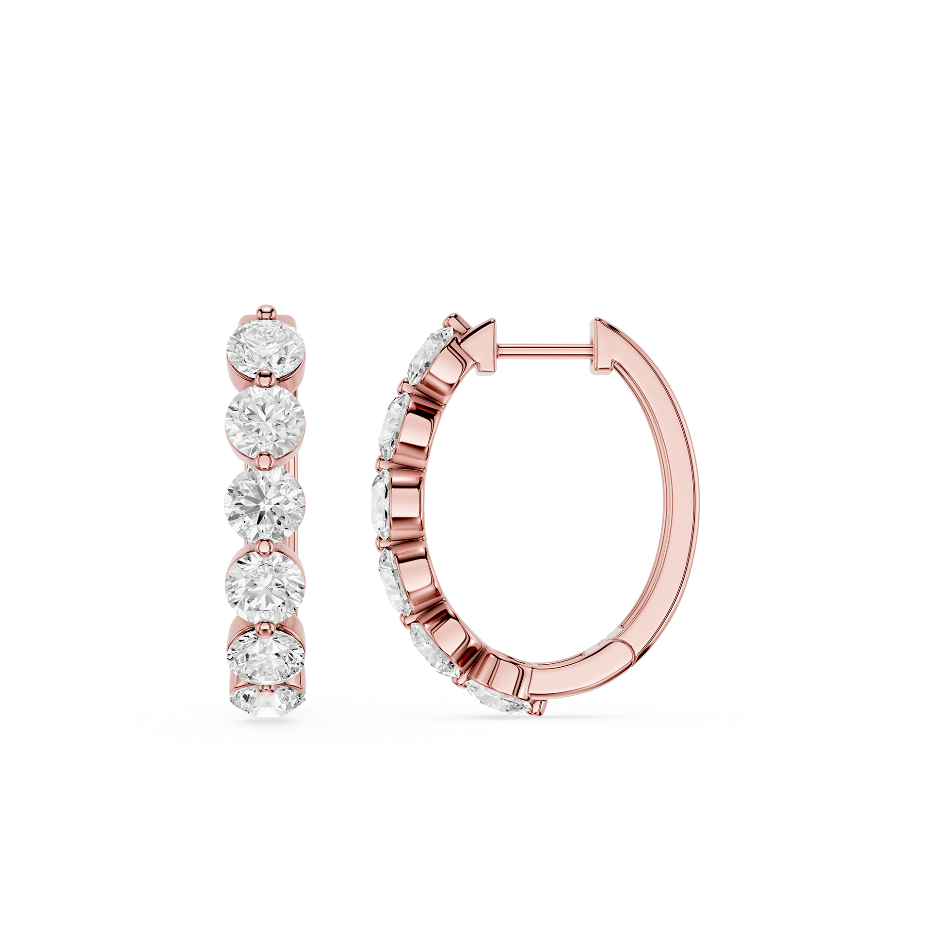Lab Grown Diamond Journey Drop Earrings