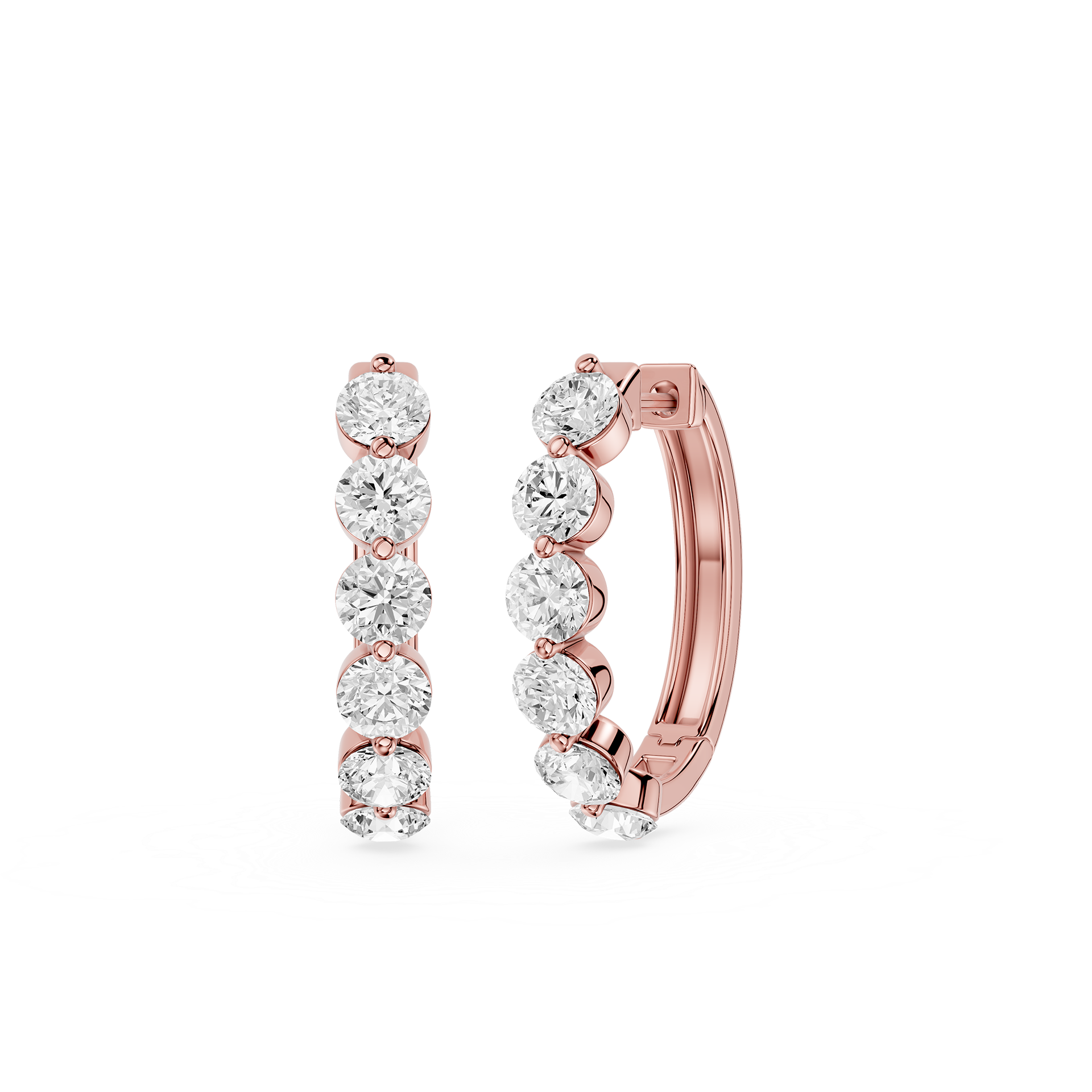 Lab Grown Diamond Journey Drop Earrings